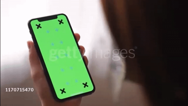 A video GIF of a hand scrolling on a cellphone.