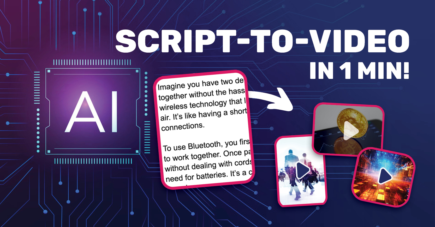 pimpandhost an-30* Easy Video Creation with AI: from Script to Video in under a Minute